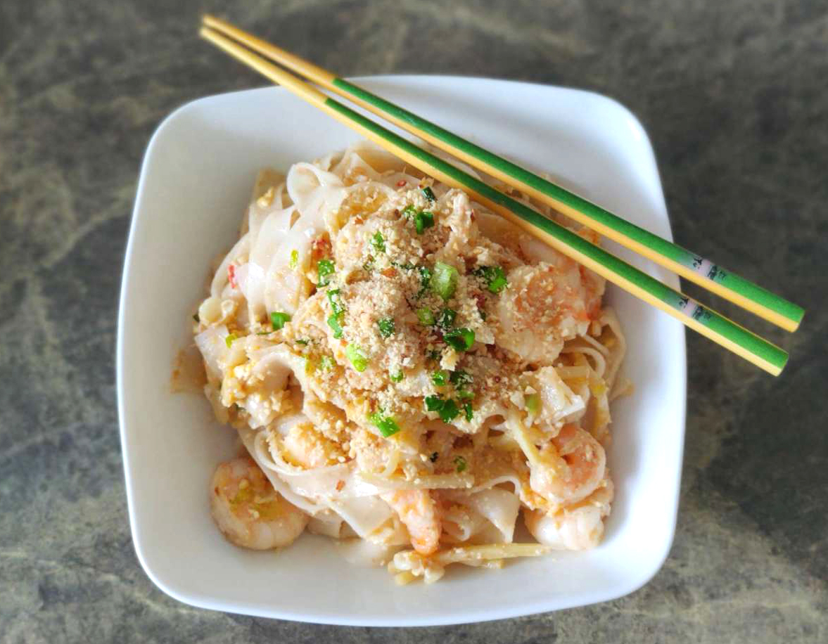 Pad thai z krewetkami