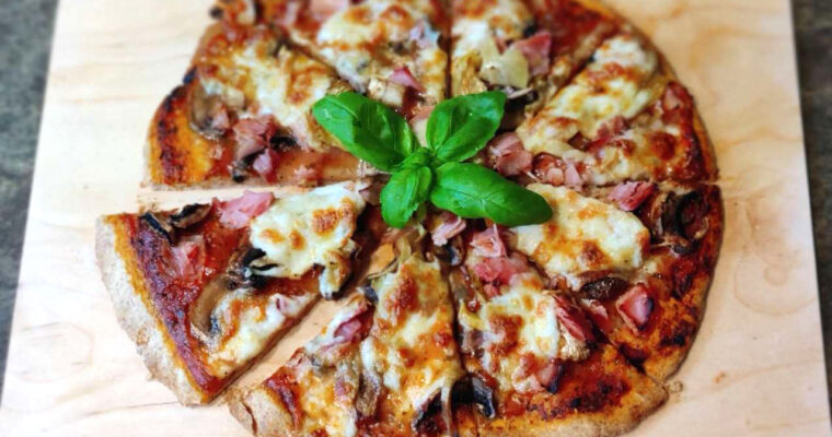 Pizza capricciosa na pszenno-żytnim cieście